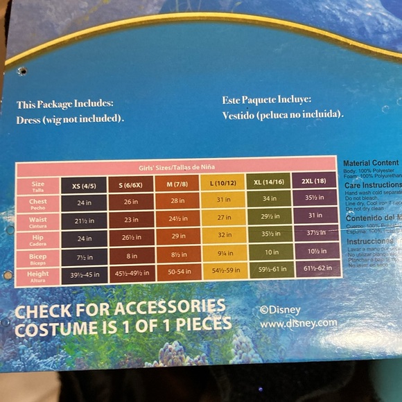 Girls 6/6x URSULA costume NWT - Picture 2 of 5